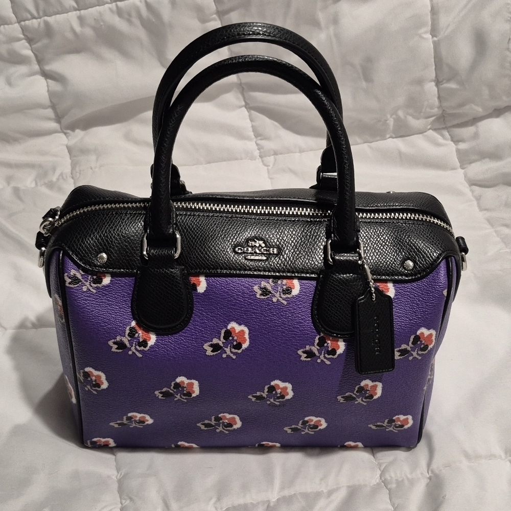 Coach Purple Floral Women's Bag